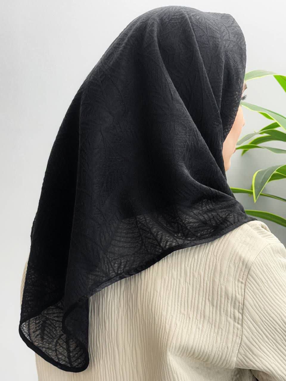 1243- مینی اسکارف مشکی ویسرود