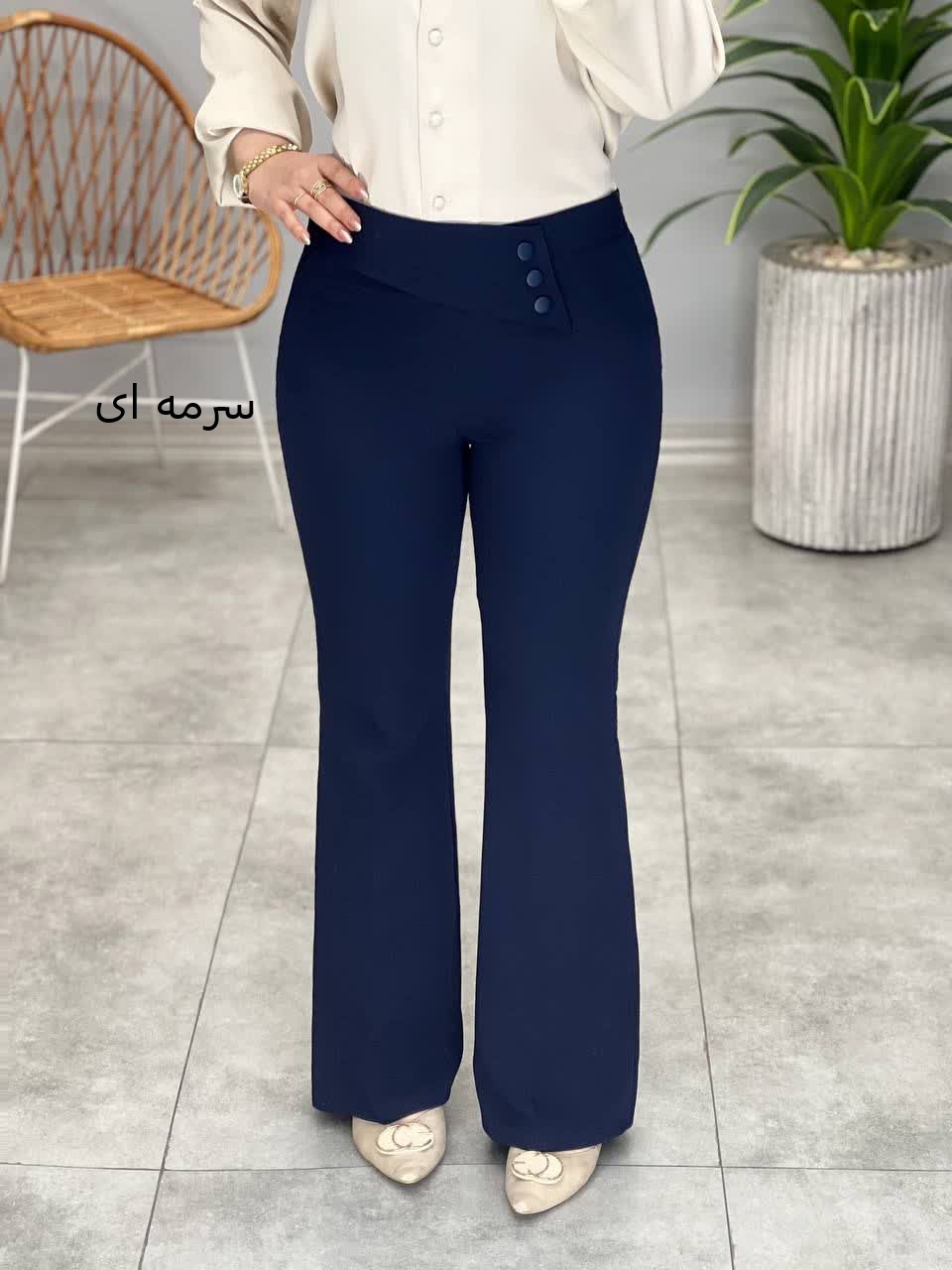 1121- شلوار کرپ دبل دونات