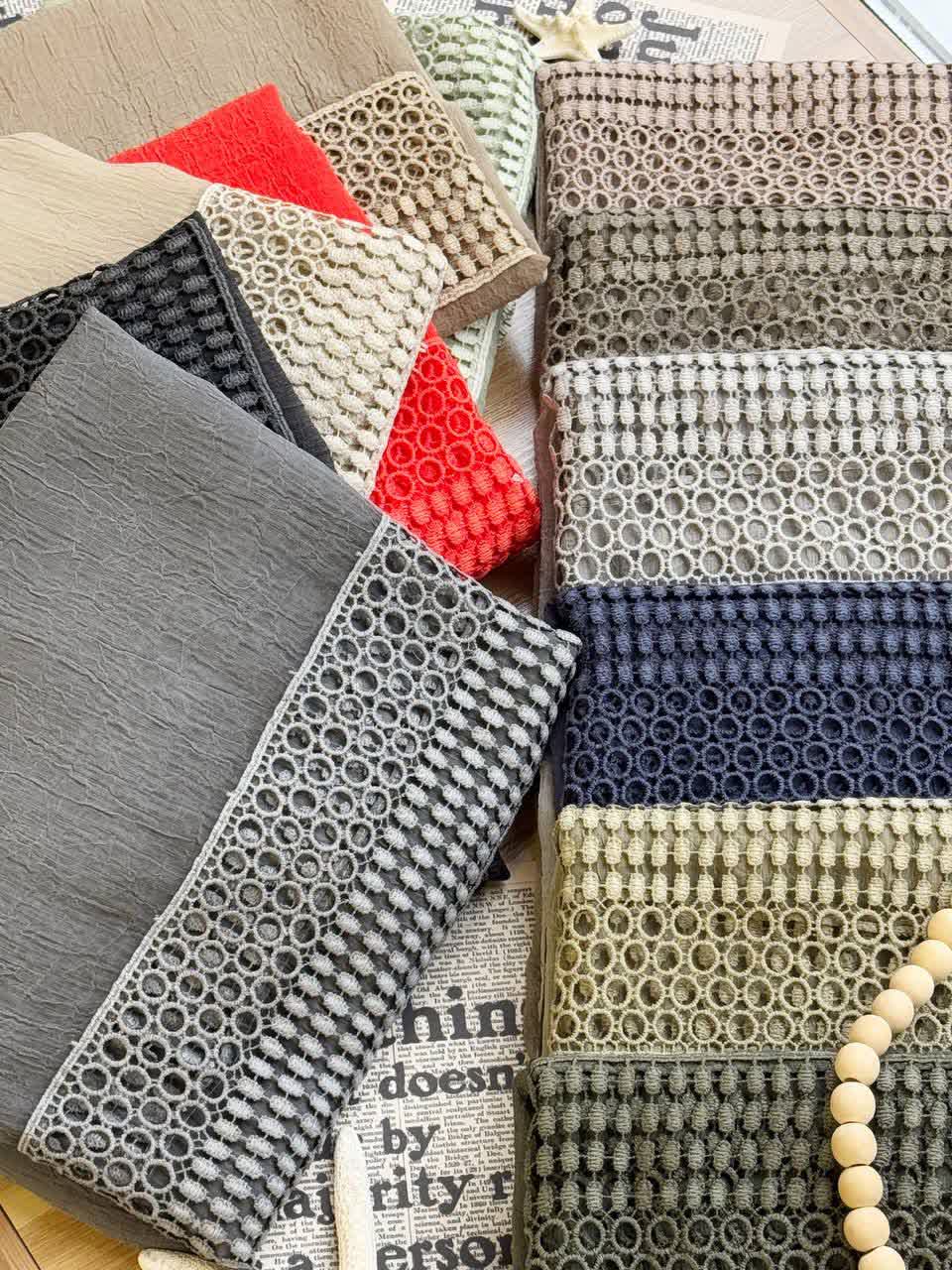 1251- شال مزونی دانتل دارامیلی