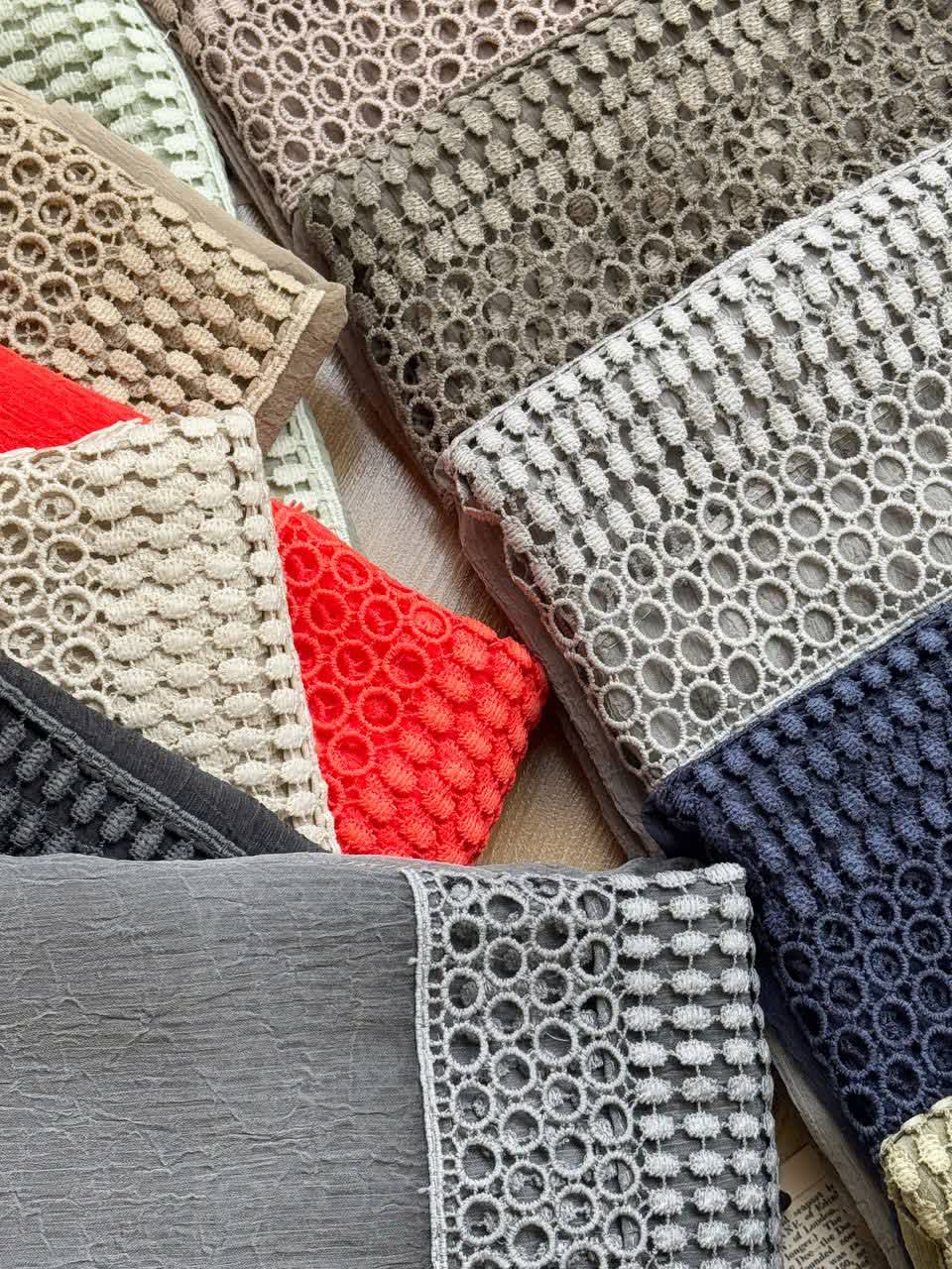 1251- شال مزونی دانتل دارامیلی