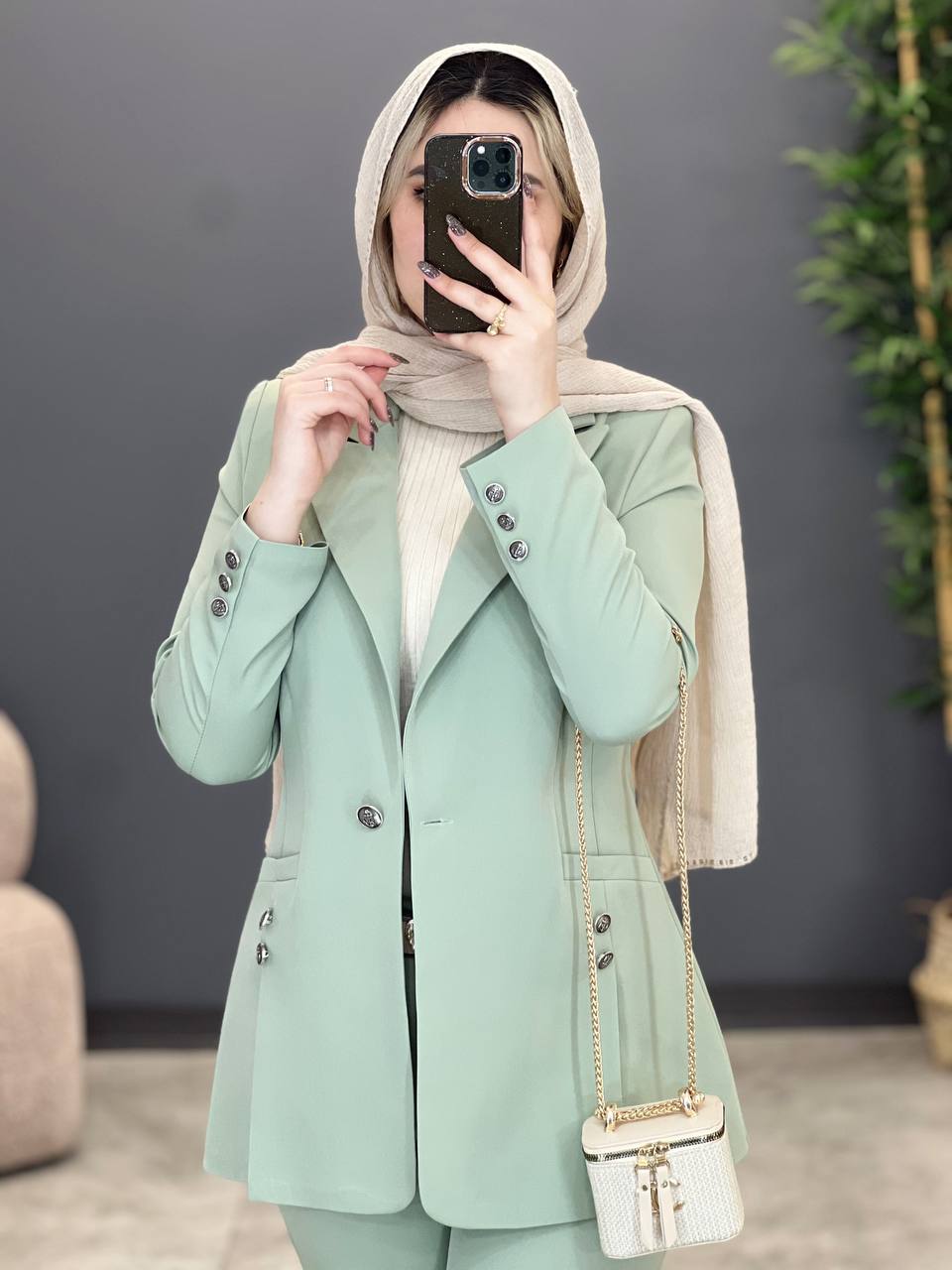 1257- کت و شلوار دو جیب