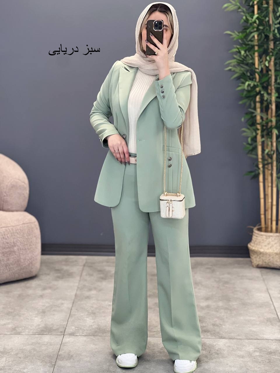 1257- کت و شلوار دو جیب