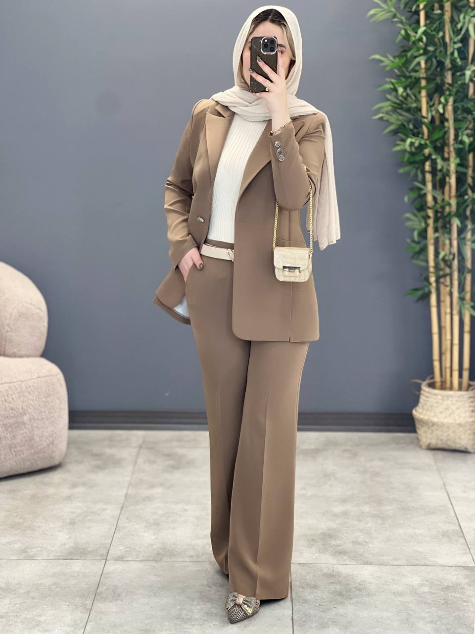 1257- کت و شلوار دو جیب