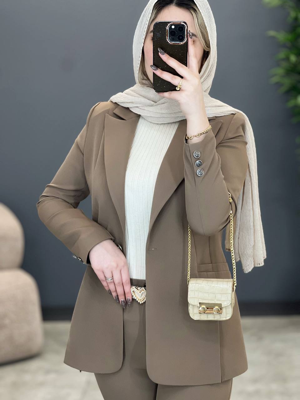 1257- کت و شلوار دو جیب