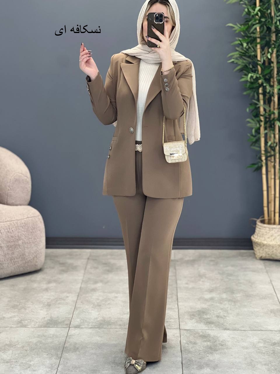 1257- کت و شلوار دو جیب