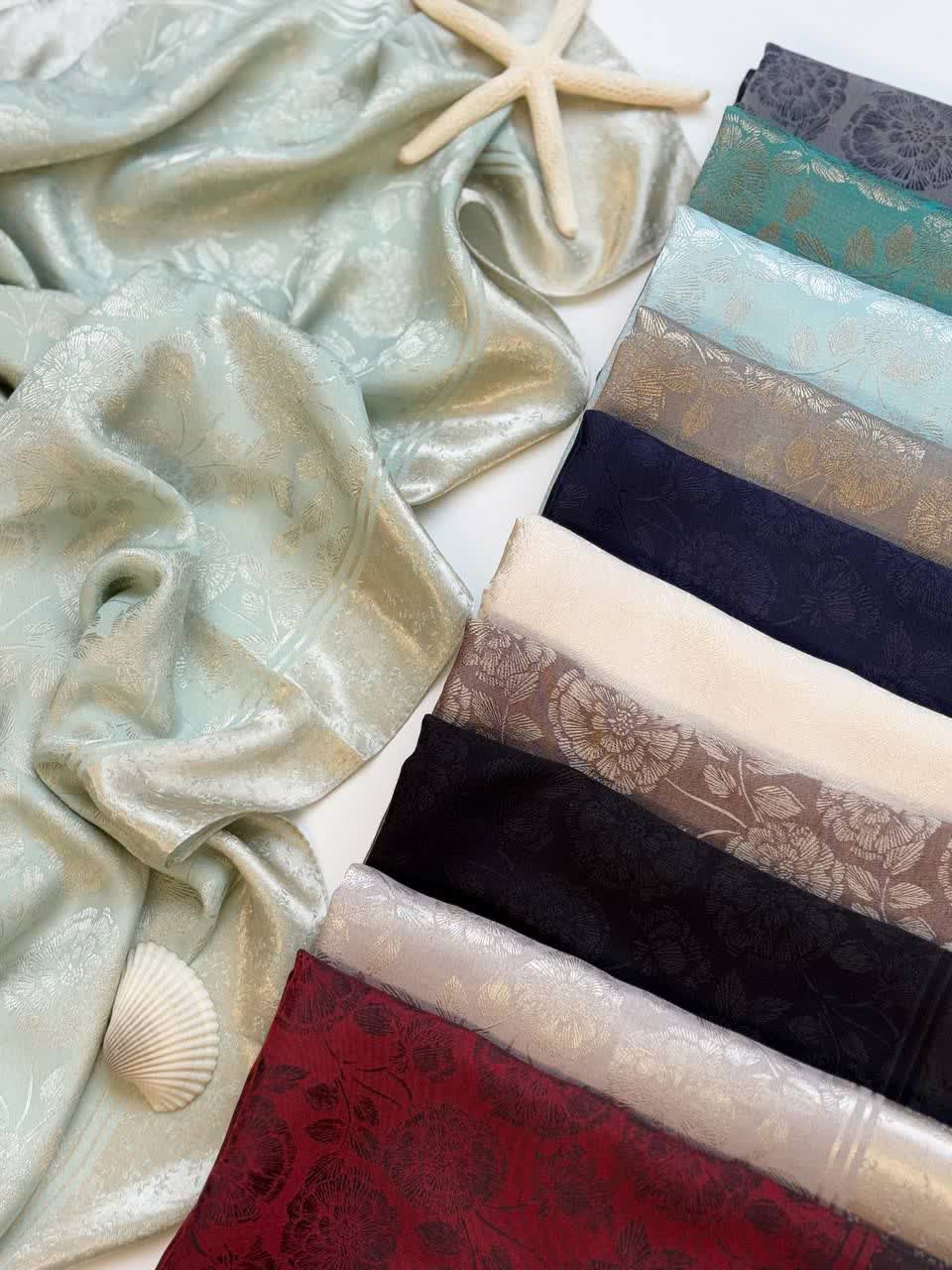 1266- روسری ژاکارد قواره 110