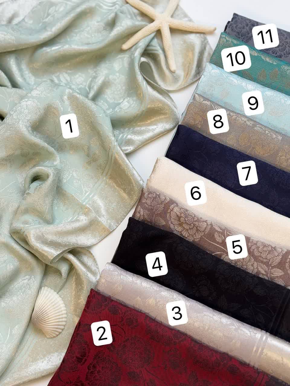 1266- روسری ژاکارد قواره 110