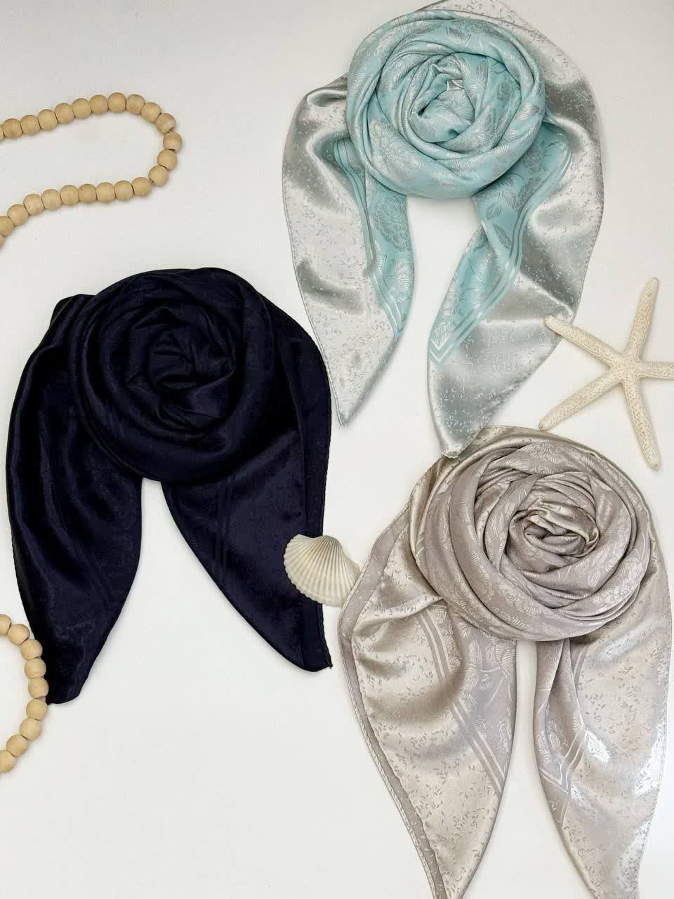 1266- روسری ژاکارد قواره 110