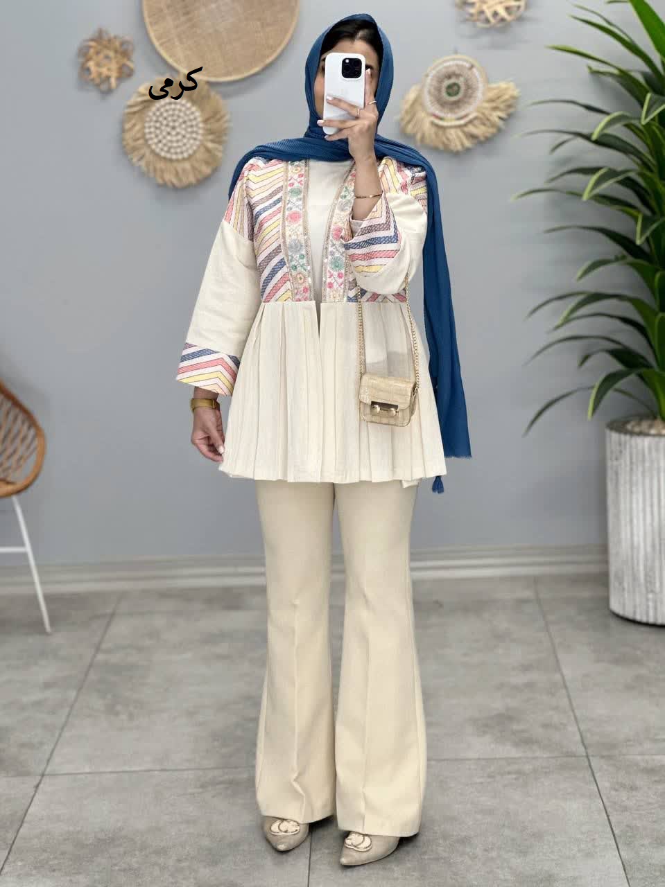 1272-کت پلیسه رنگین کمان