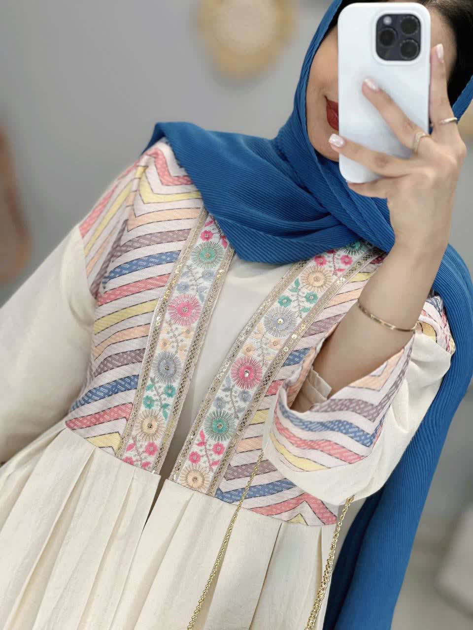 1272-کت پلیسه رنگین کمان