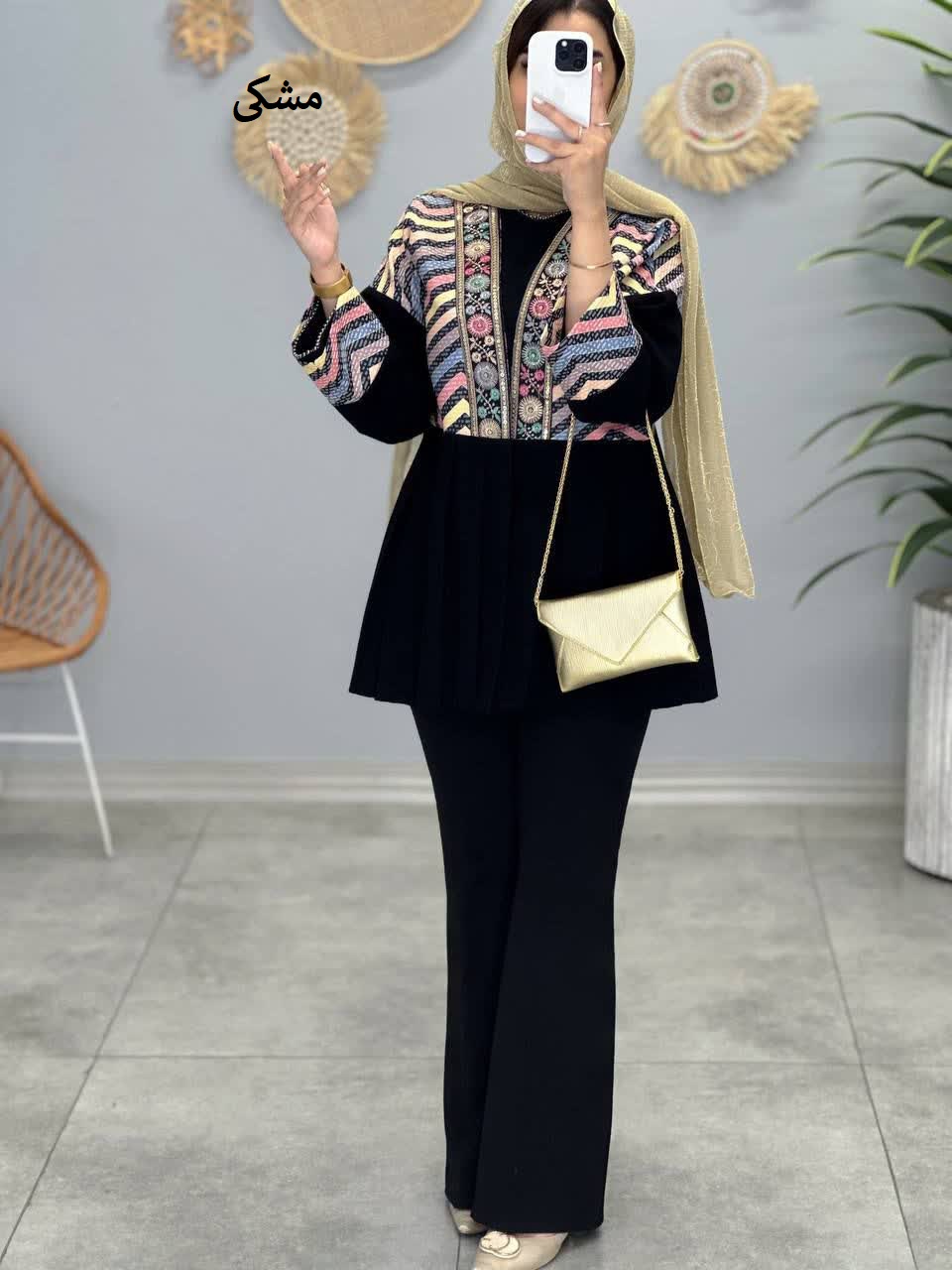 1272-کت پلیسه رنگین کمان