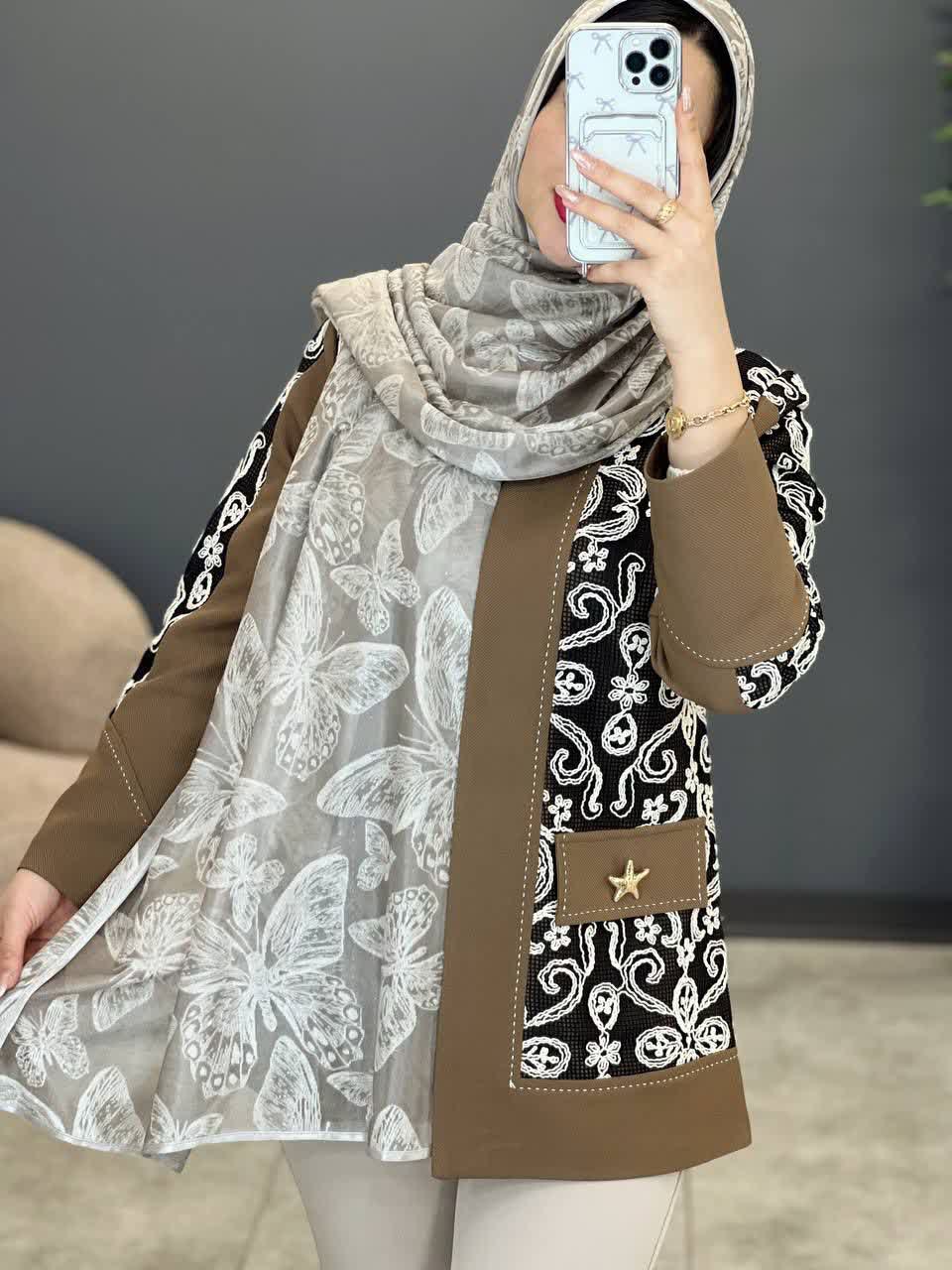 1273- شال وارداتی شاپرک