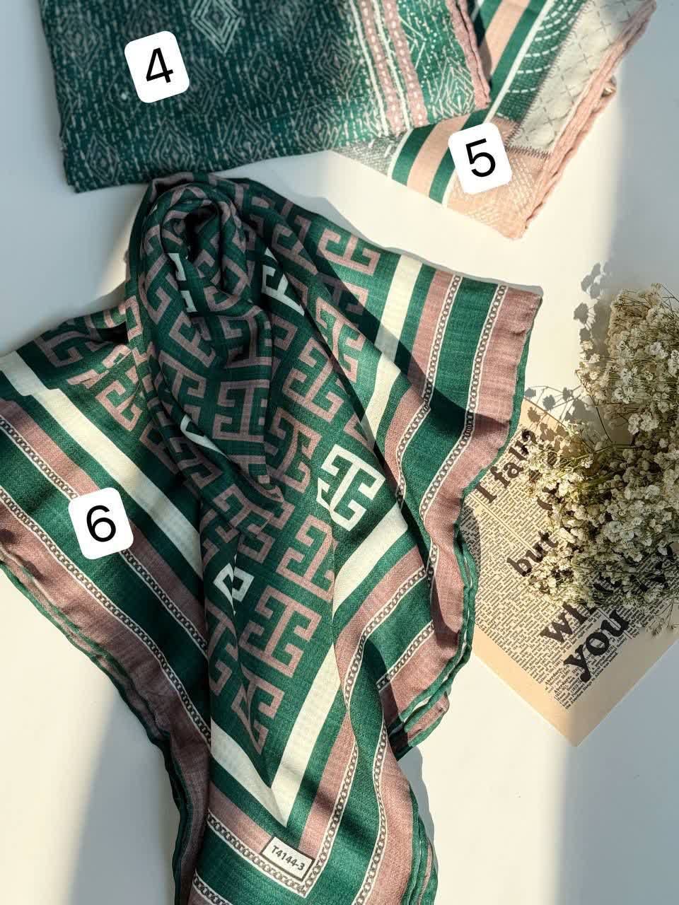 1279- روسری رومنس کد 2