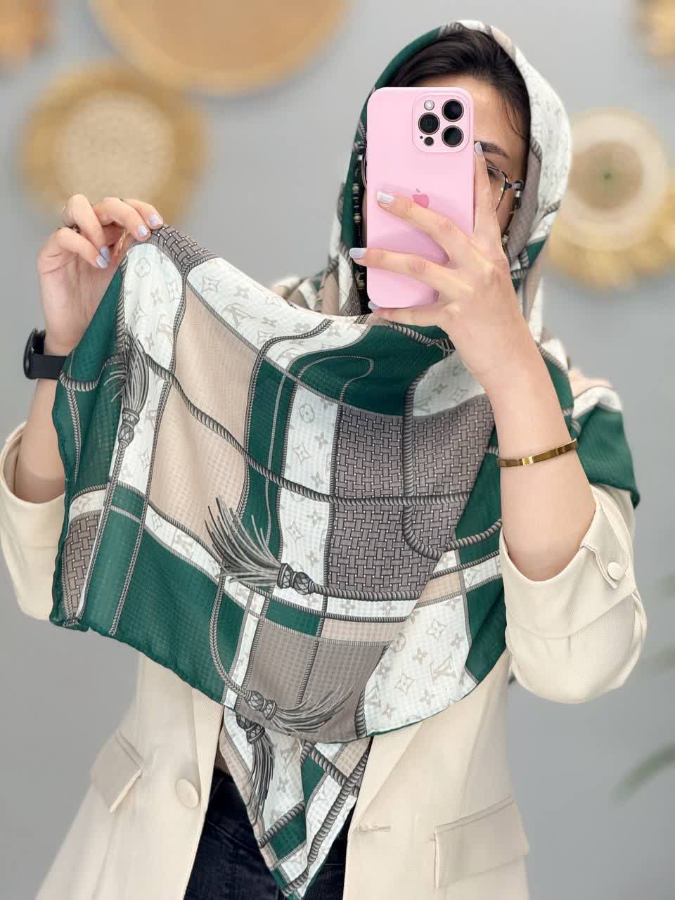 1279- روسری رومنس کد 2