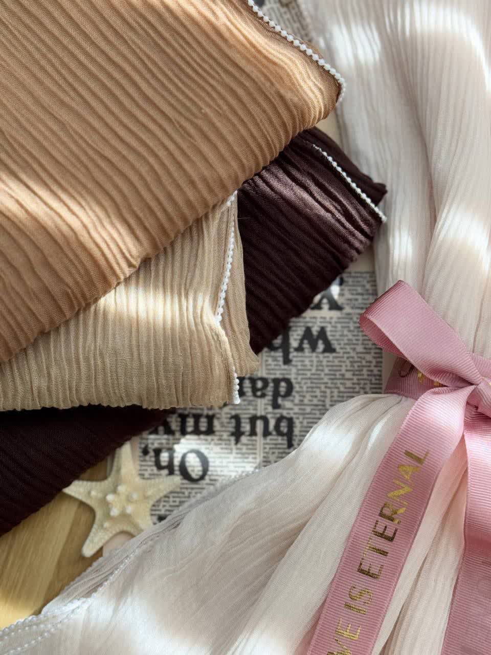 1292- شال لبه مروارید