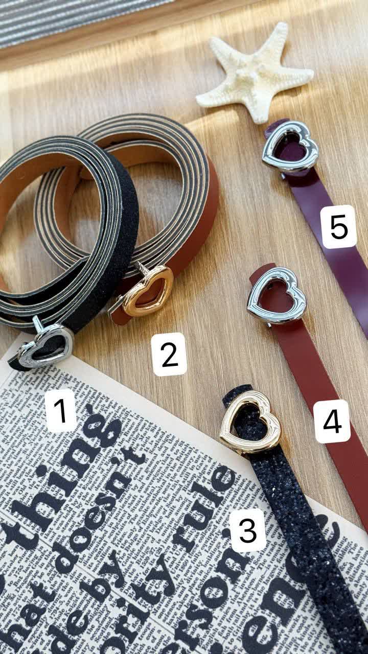 1298- کمربند 1/5 سانت چرم