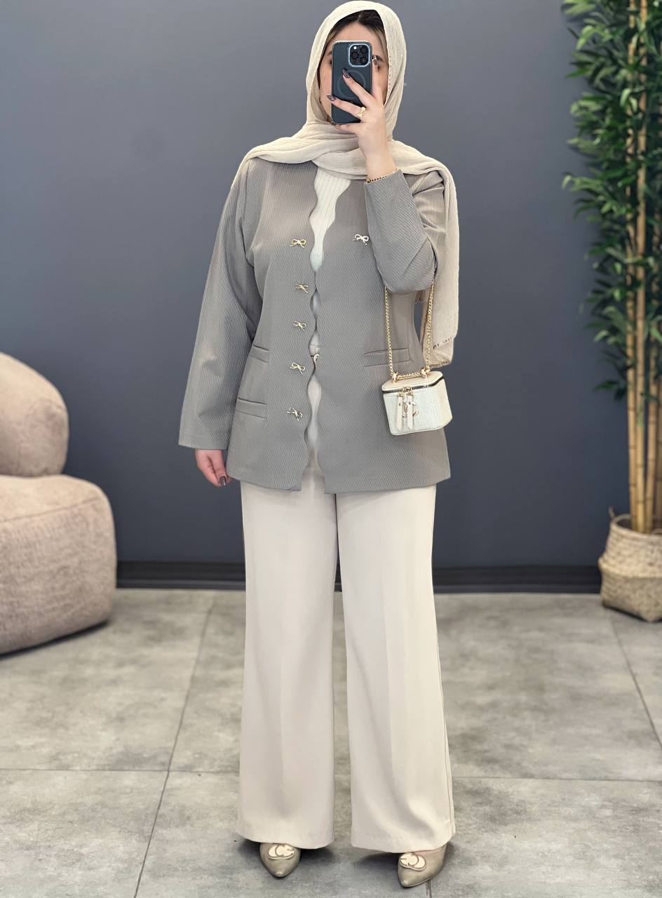 1290- کت مزونی پاپیون