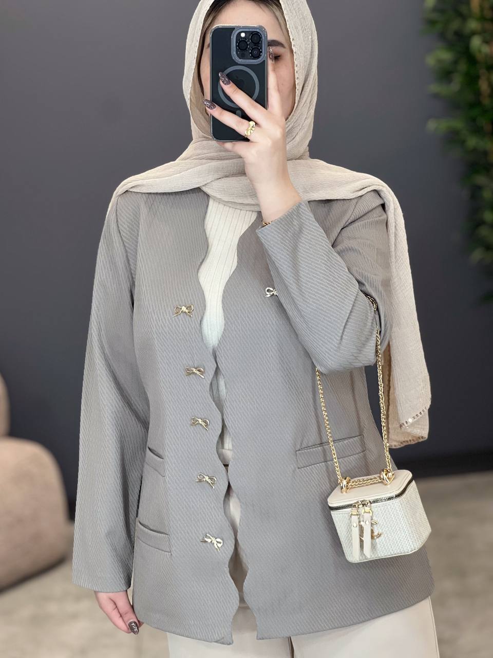 1290- کت مزونی پاپیون