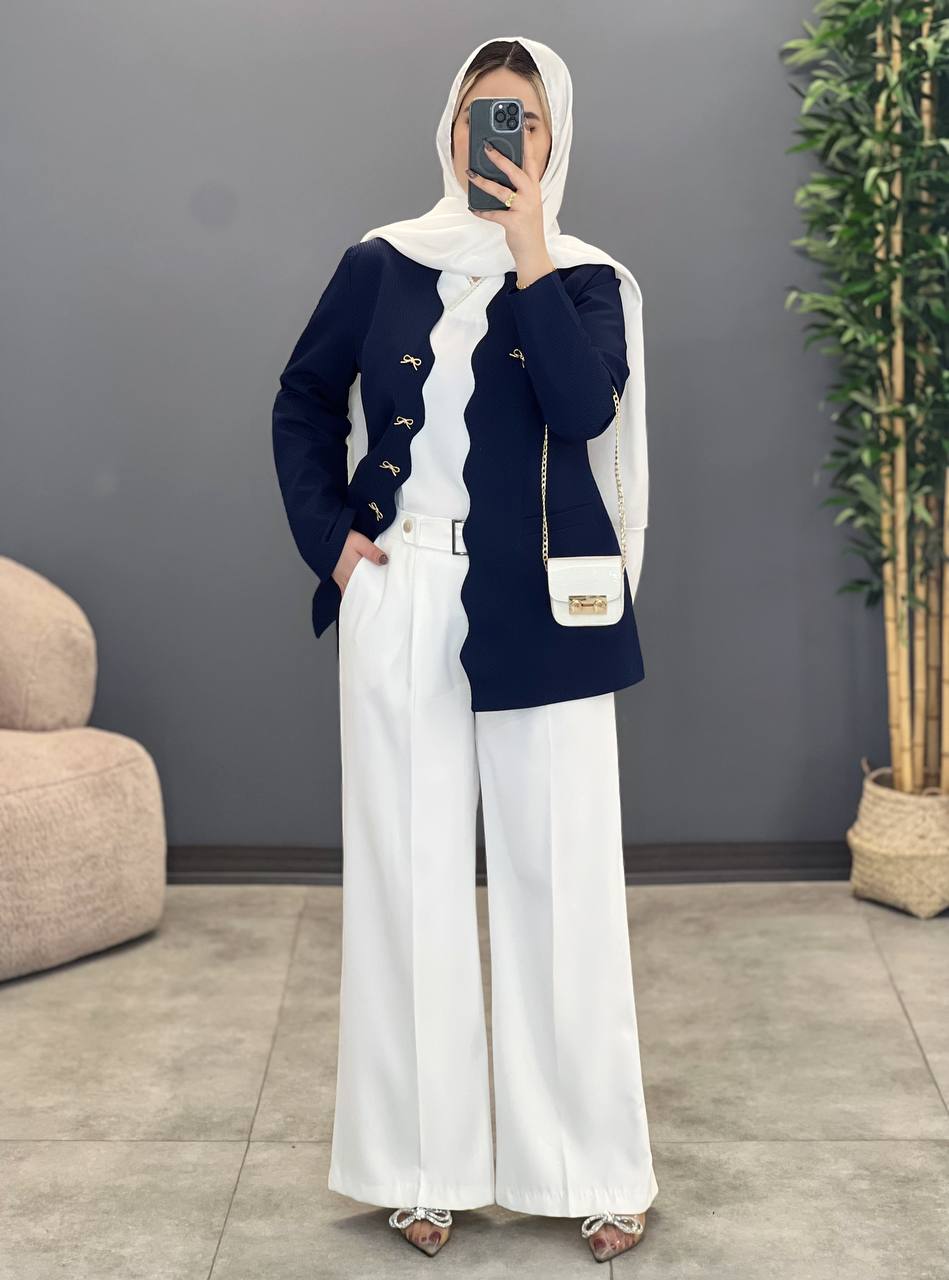 1290- کت مزونی پاپیون