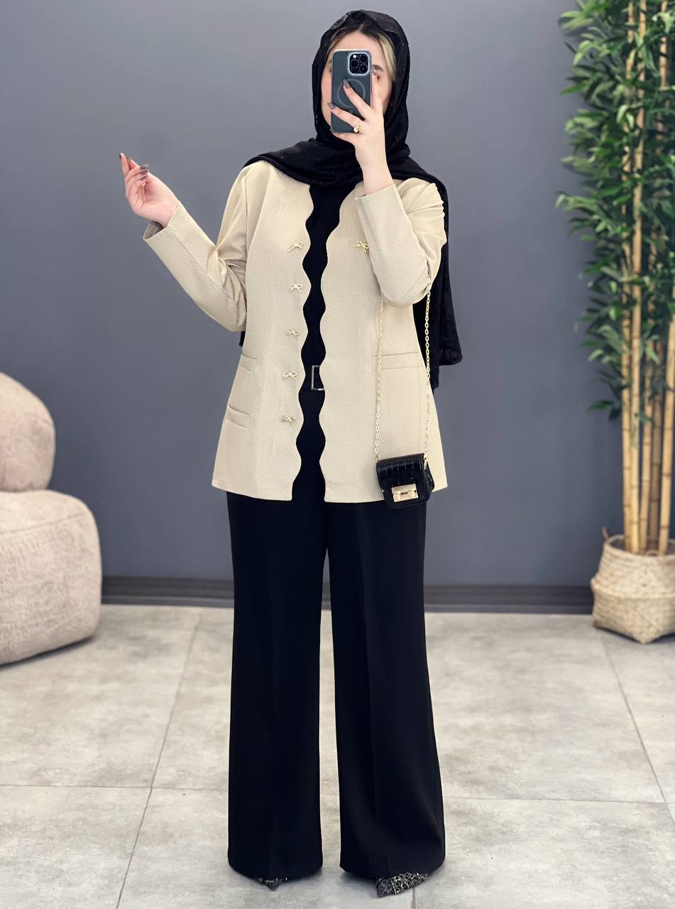 1290- کت مزونی پاپیون