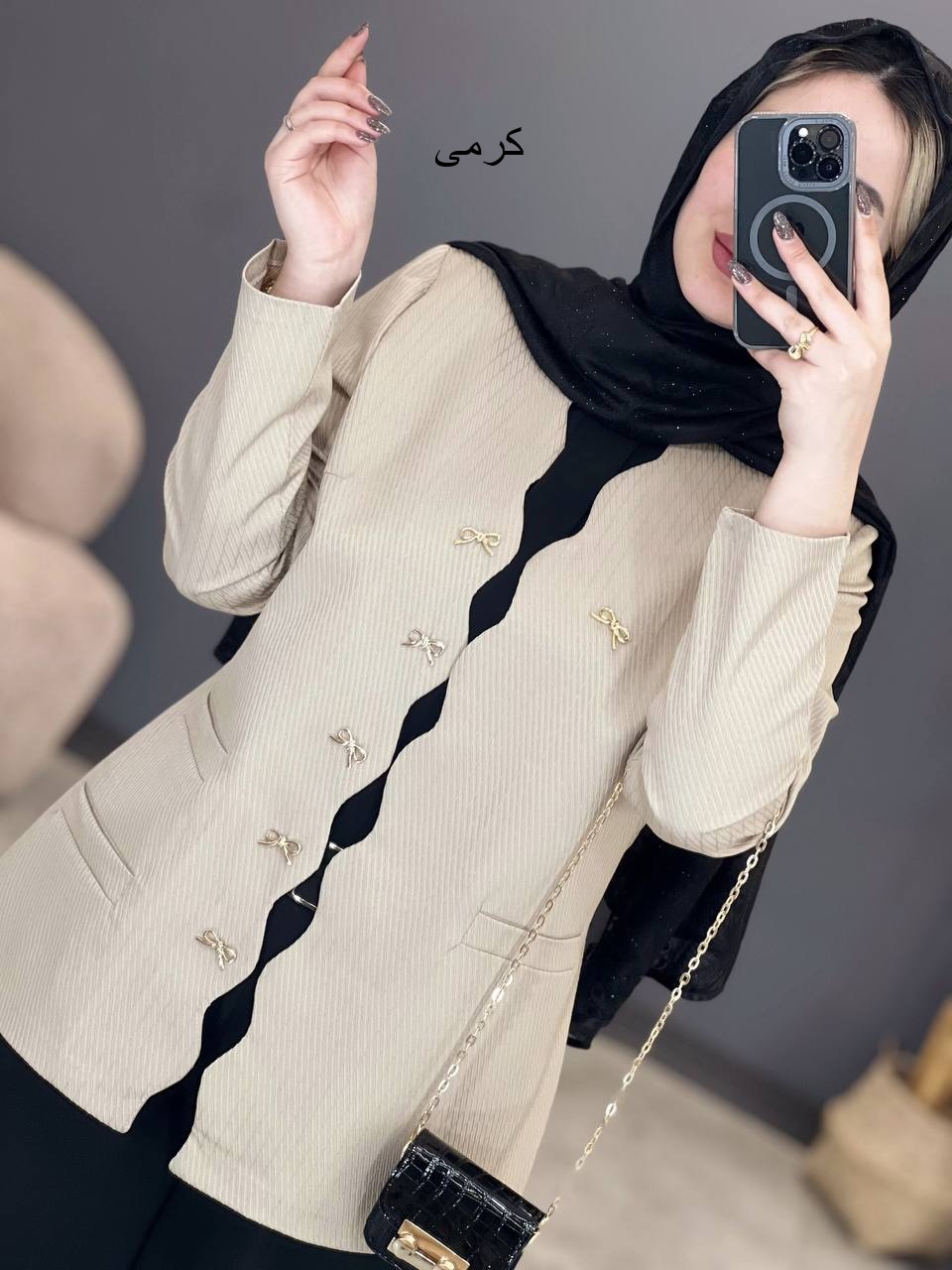 1290- کت مزونی پاپیون