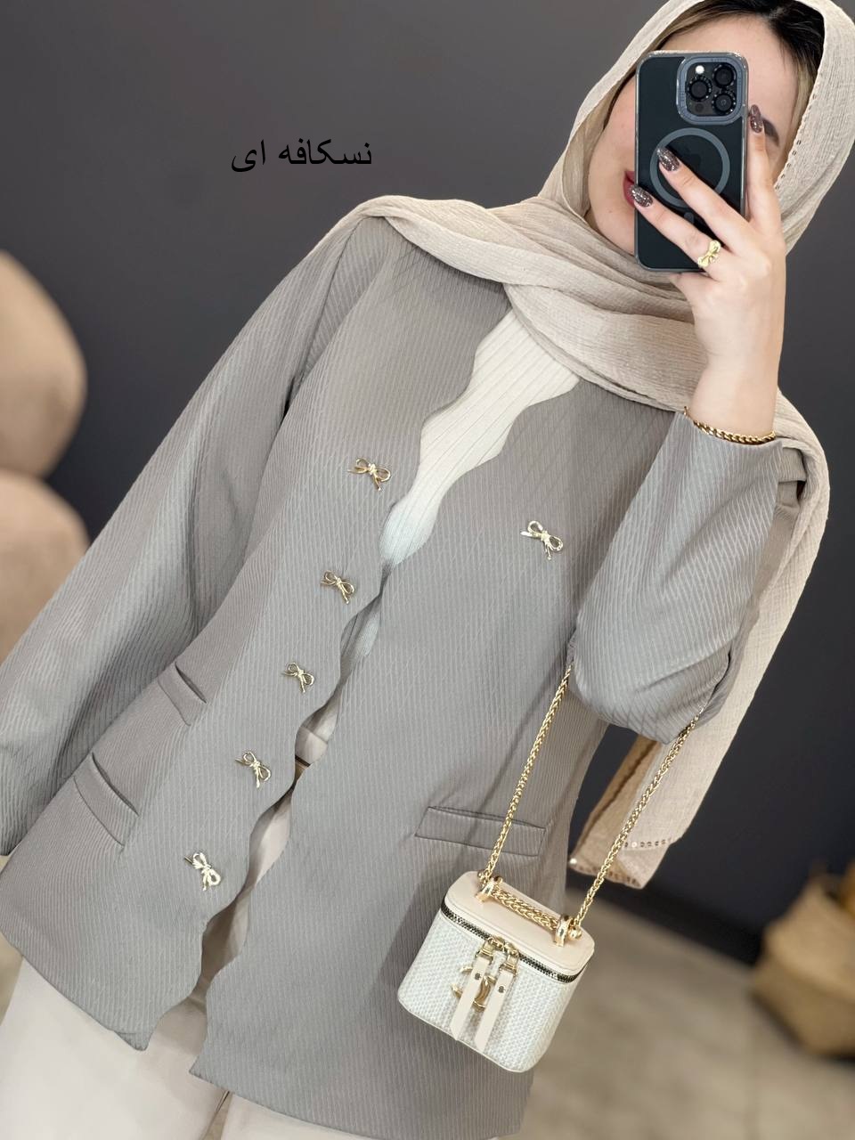 1290- کت مزونی پاپیون