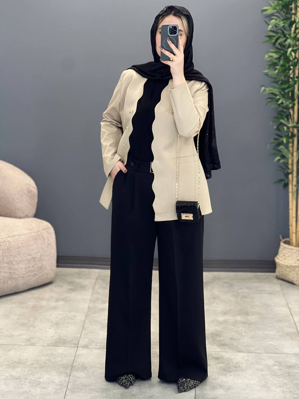 1290- کت مزونی پاپیون