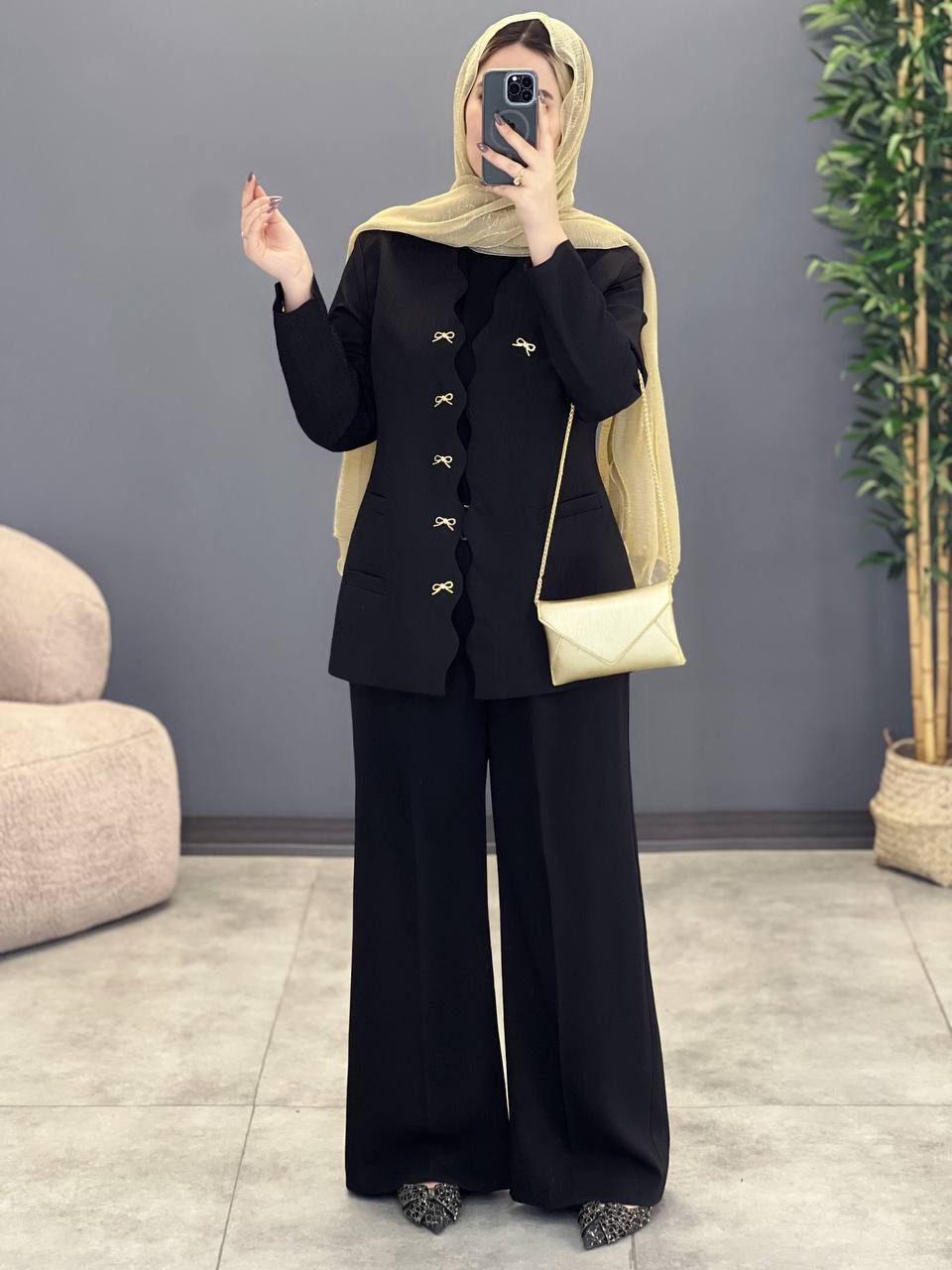 1290- کت مزونی پاپیون