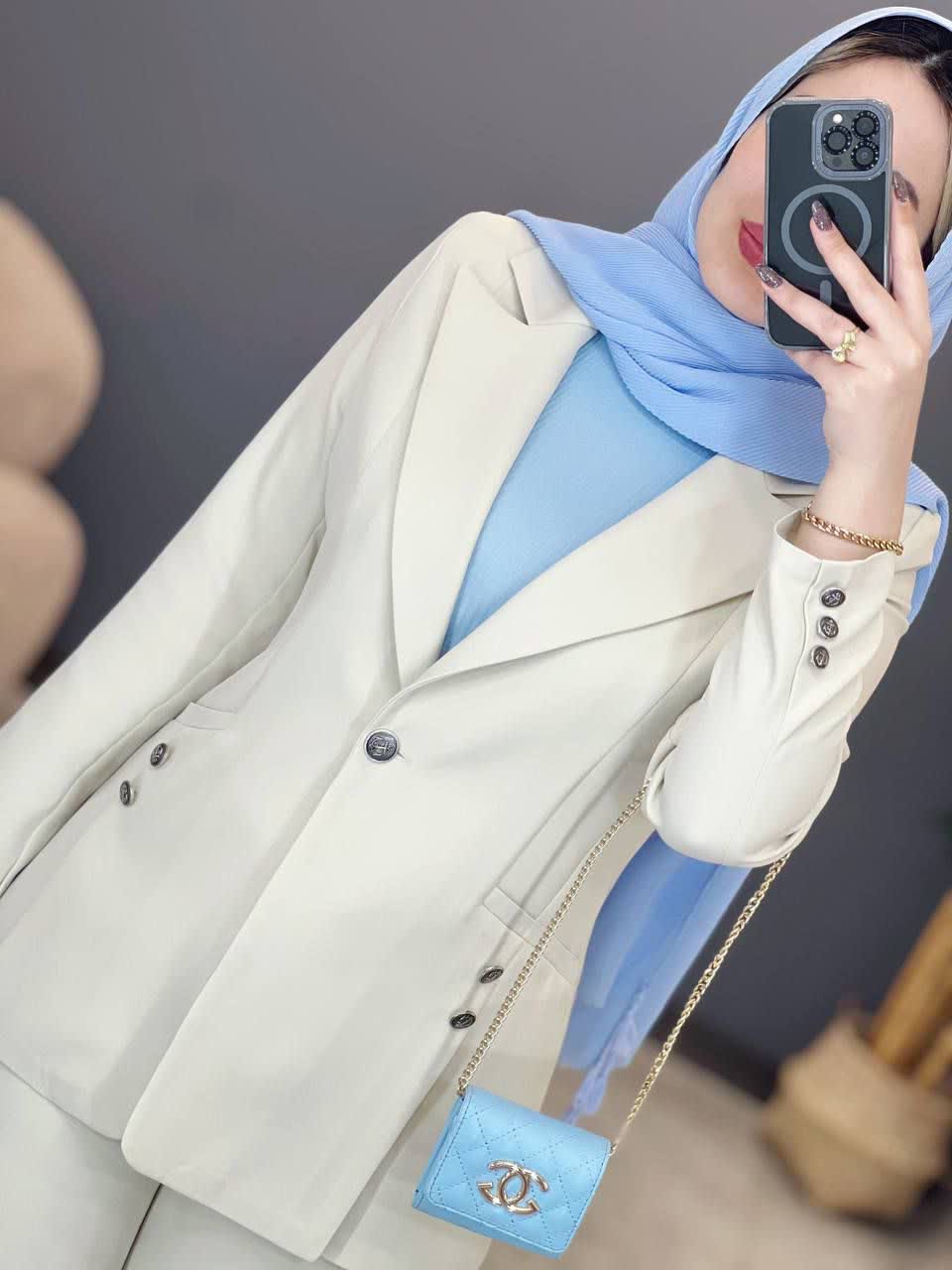 1257- کت و شلوار دو جیب