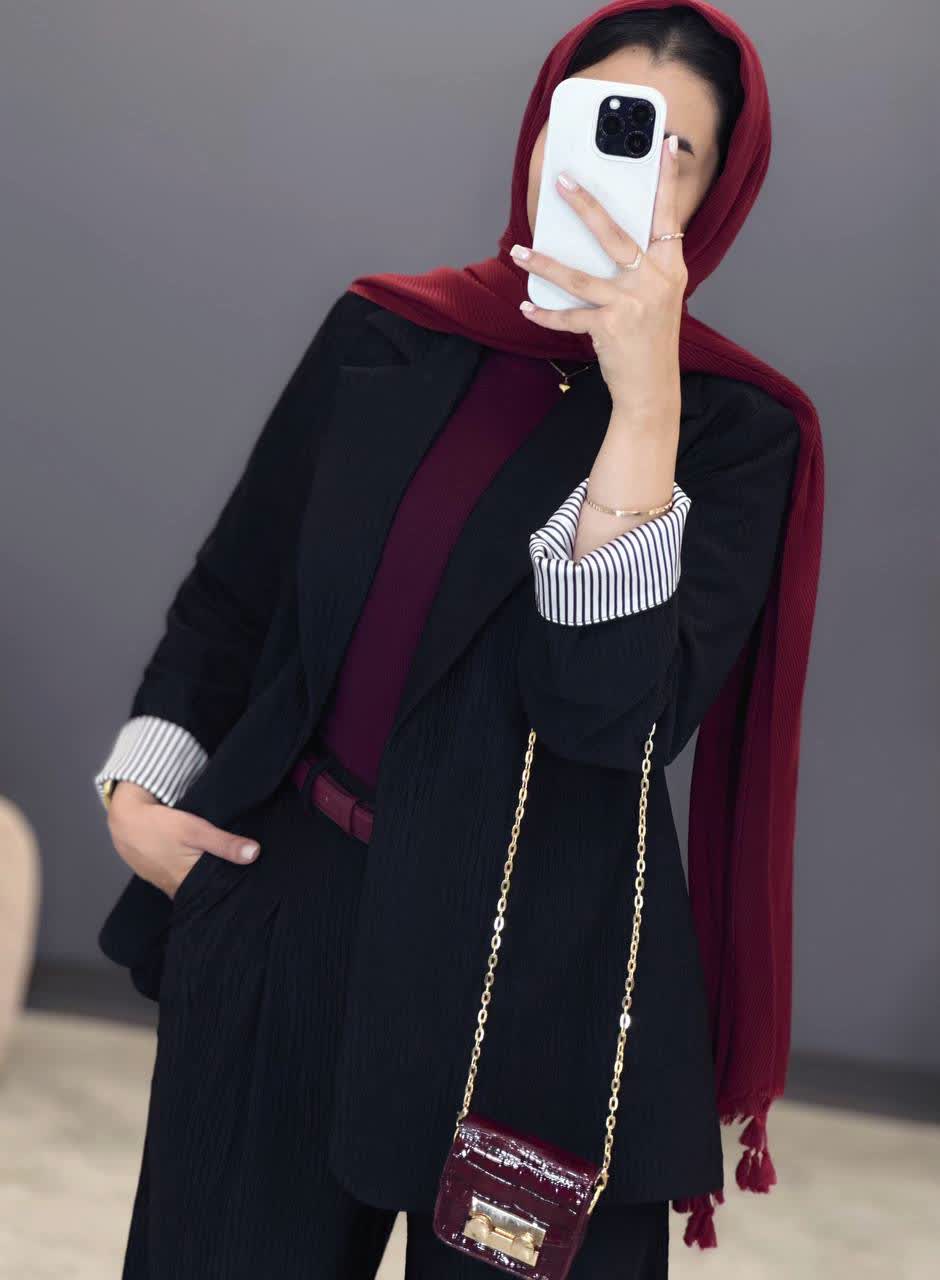 1303- ست کت و شلوار بامبو