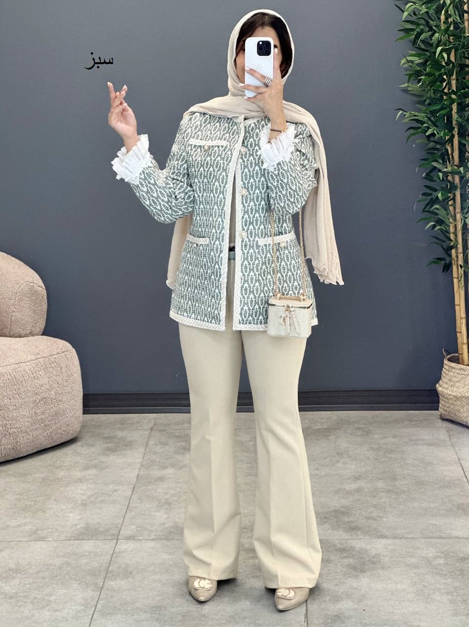 1319- کت مزونی کامیلا