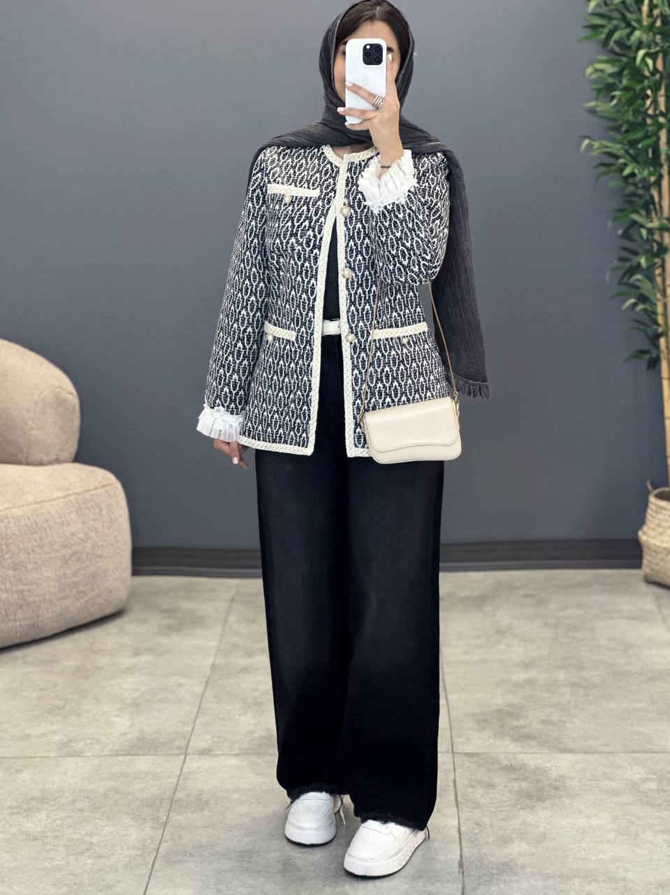 1319- کت مزونی کامیلا