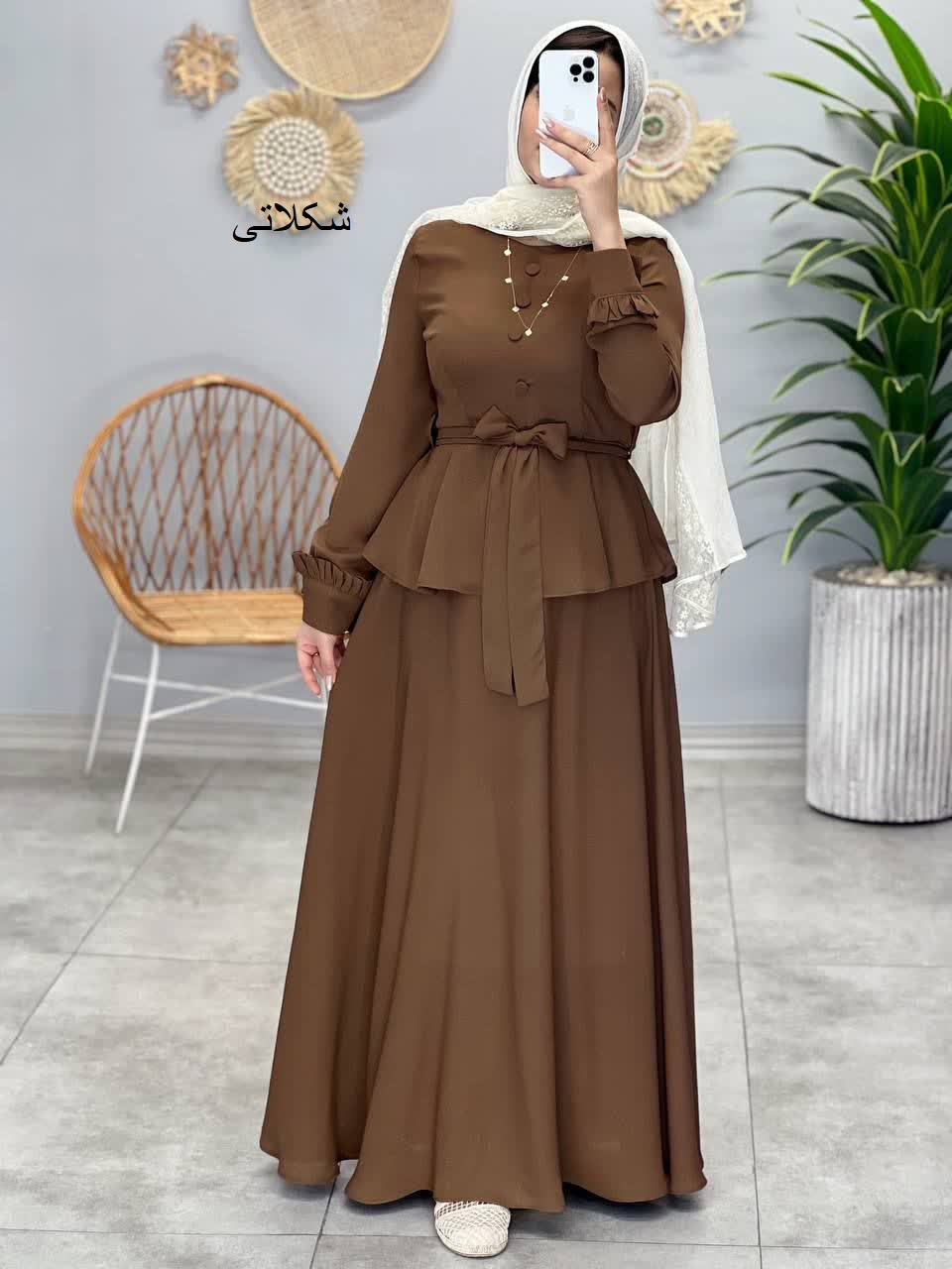 1313- شومیز و دامن حریر