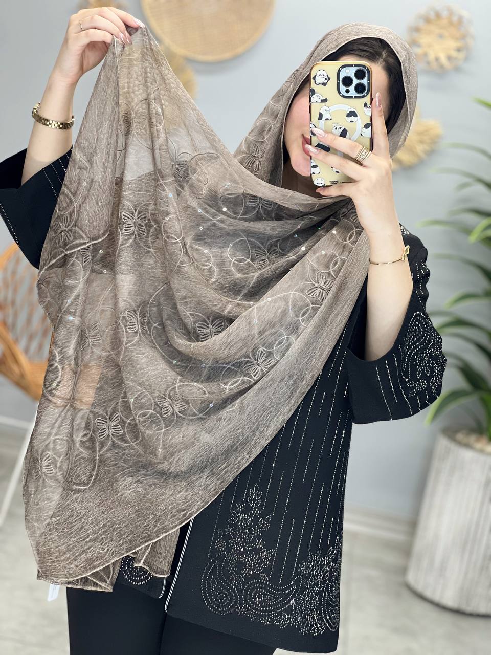 1321- شال سنگشور خامه دوزی