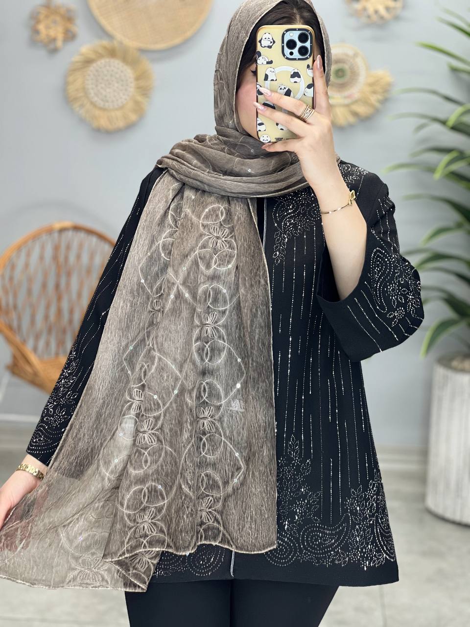 1321- شال سنگشور خامه دوزی