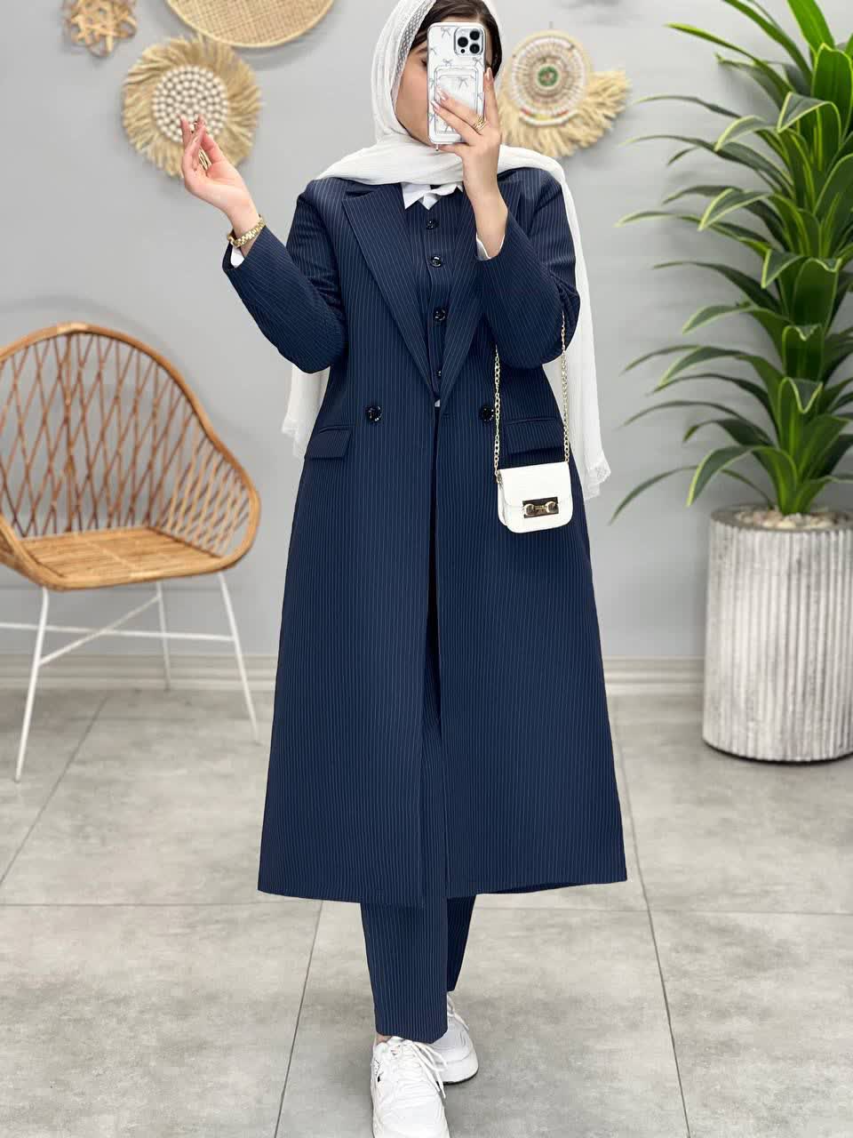 1326- ست سه تیکه بلند دیپلمات