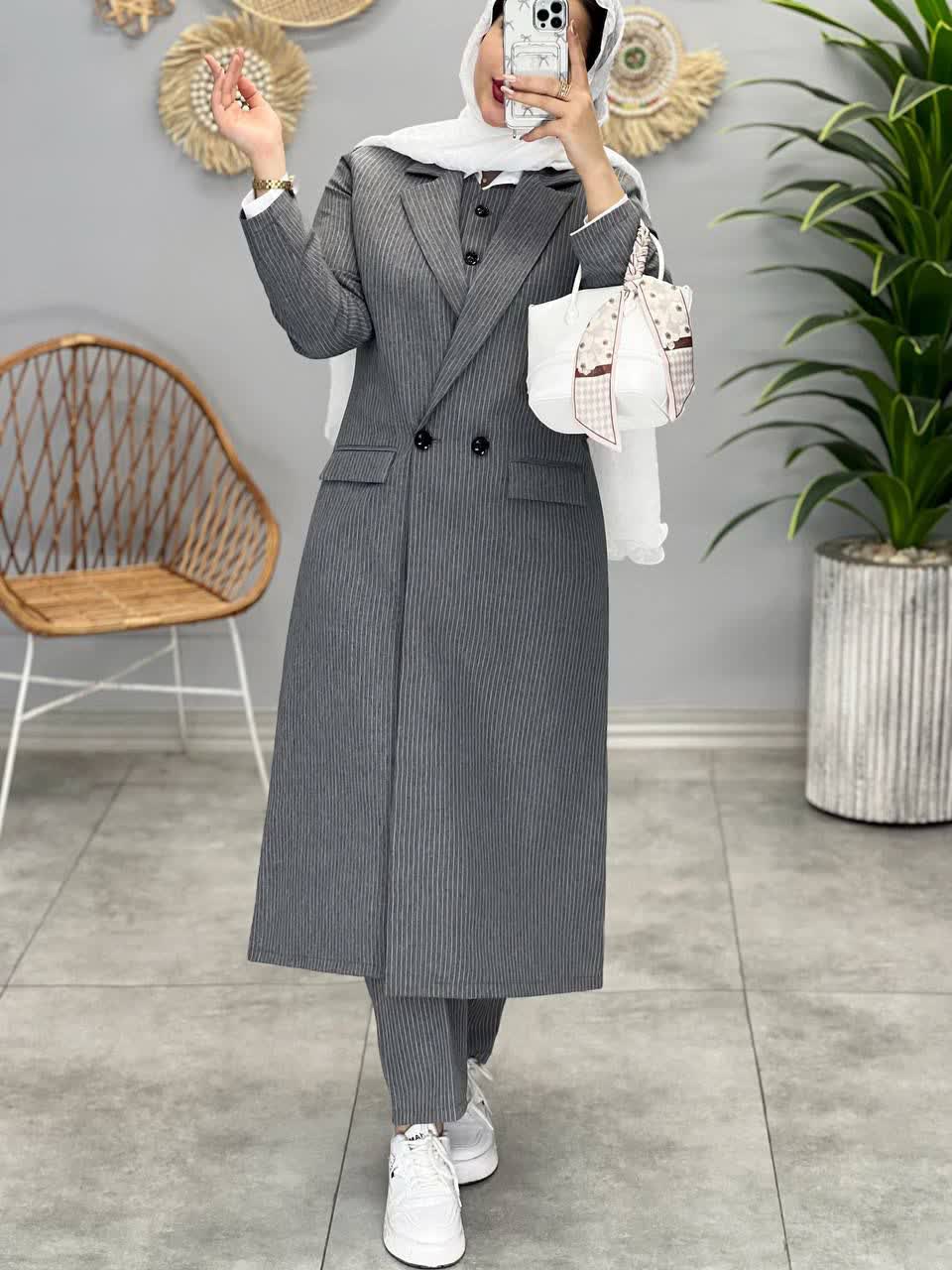 1326- ست سه تیکه بلند دیپلمات