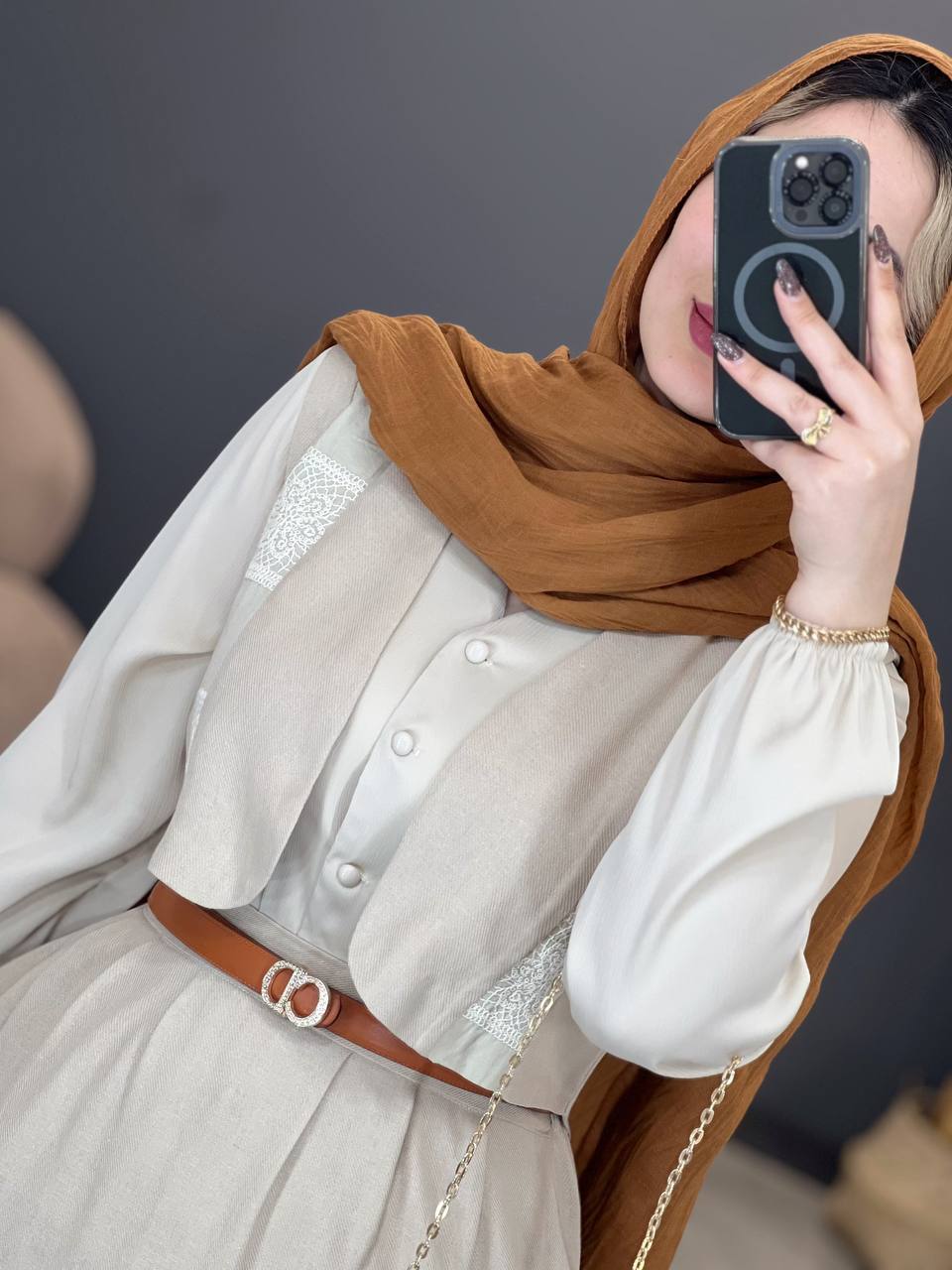 1342- ست جلیقه و دامن ژیوان