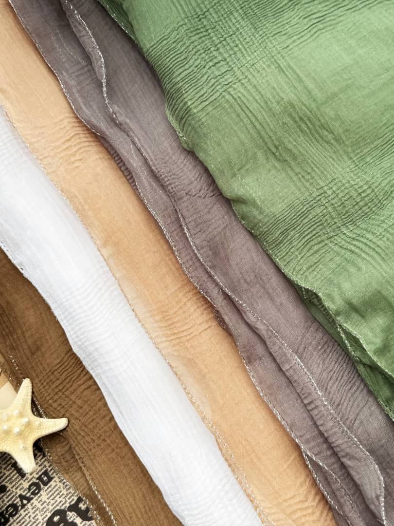 1347- شال پلیسه سوپر نخ