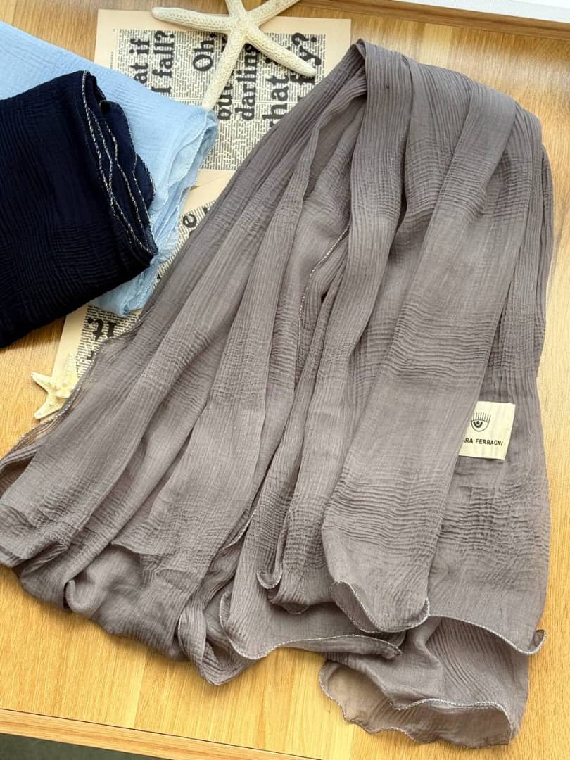 1347- شال پلیسه سوپر نخ