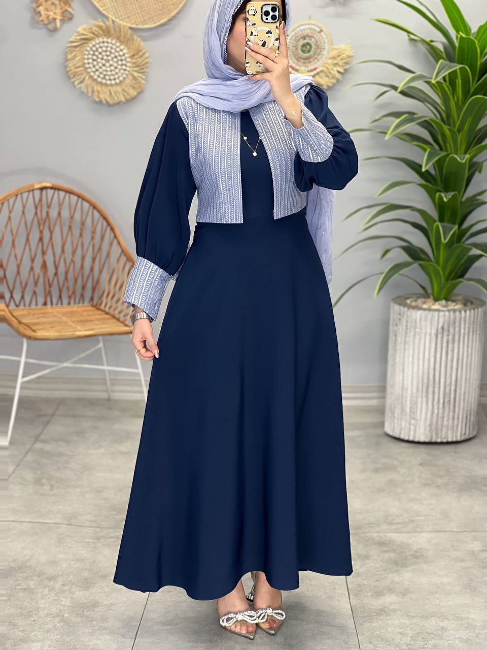 1354- پیراهن بلند شیدا