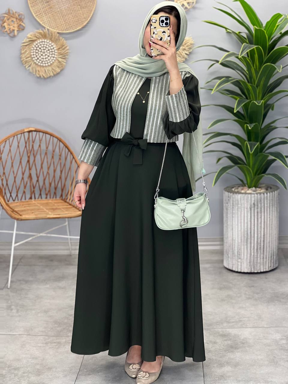 1354- پیراهن بلند شیدا