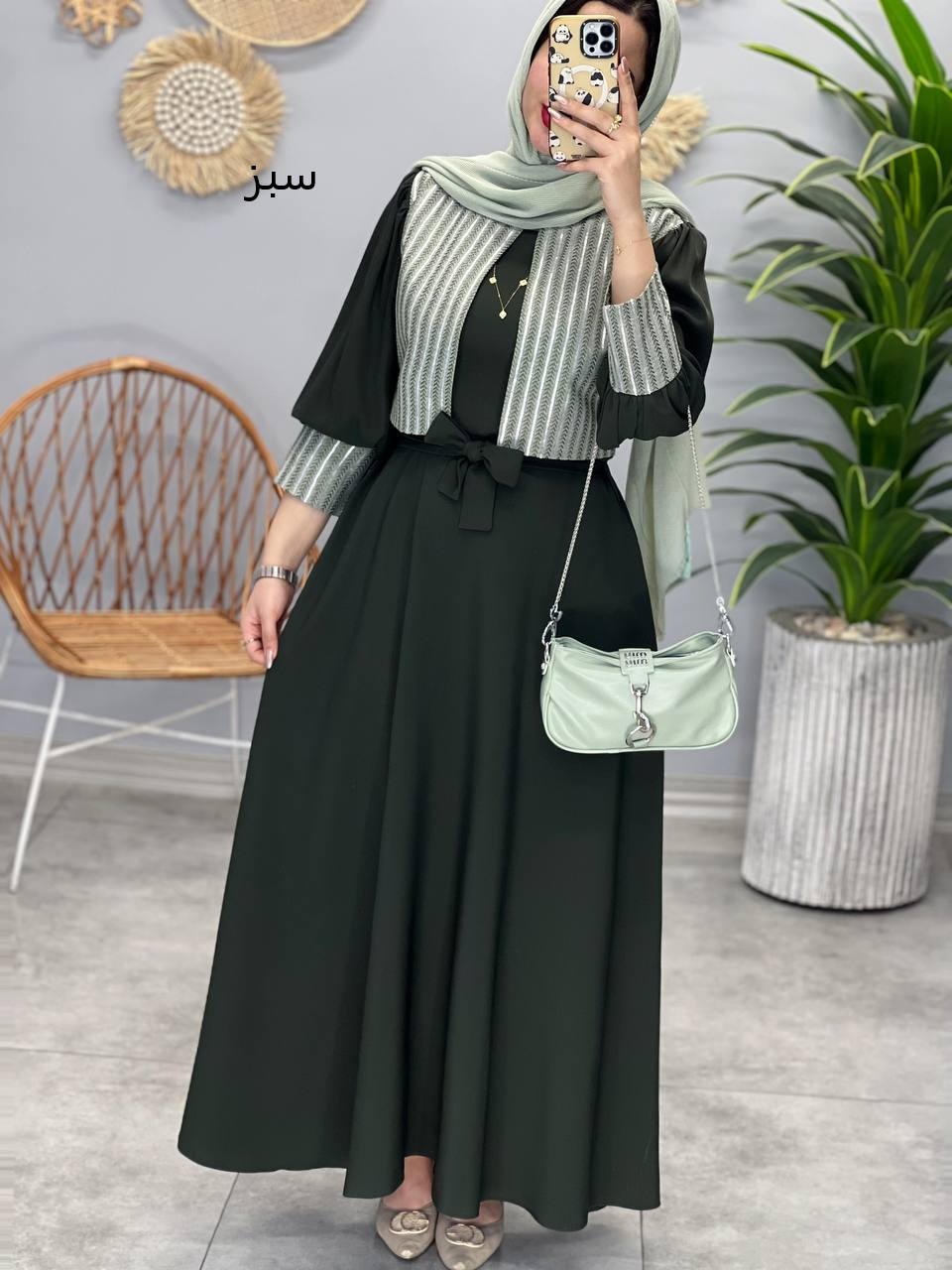 1354- پیراهن بلند شیدا