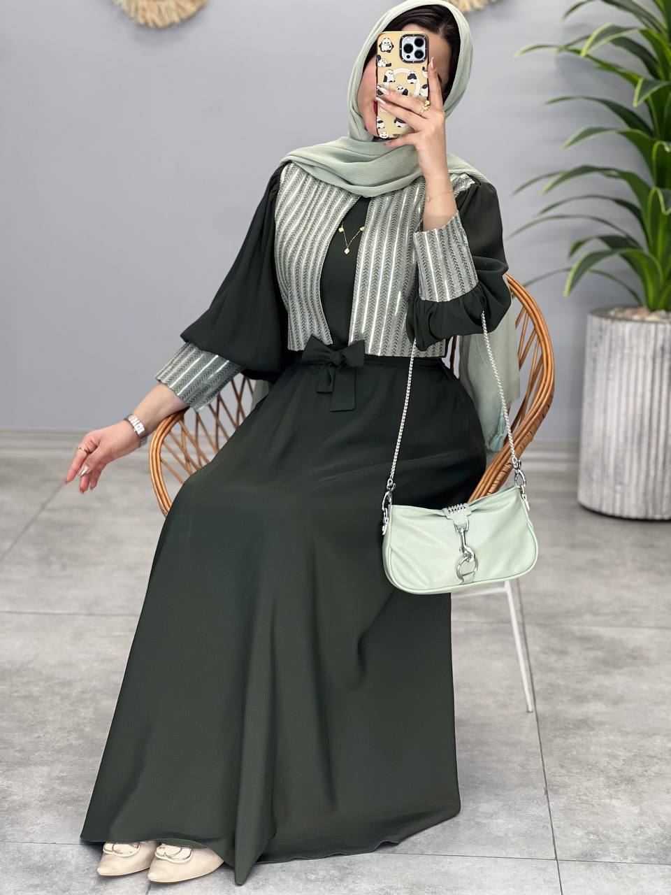 1354- پیراهن بلند شیدا