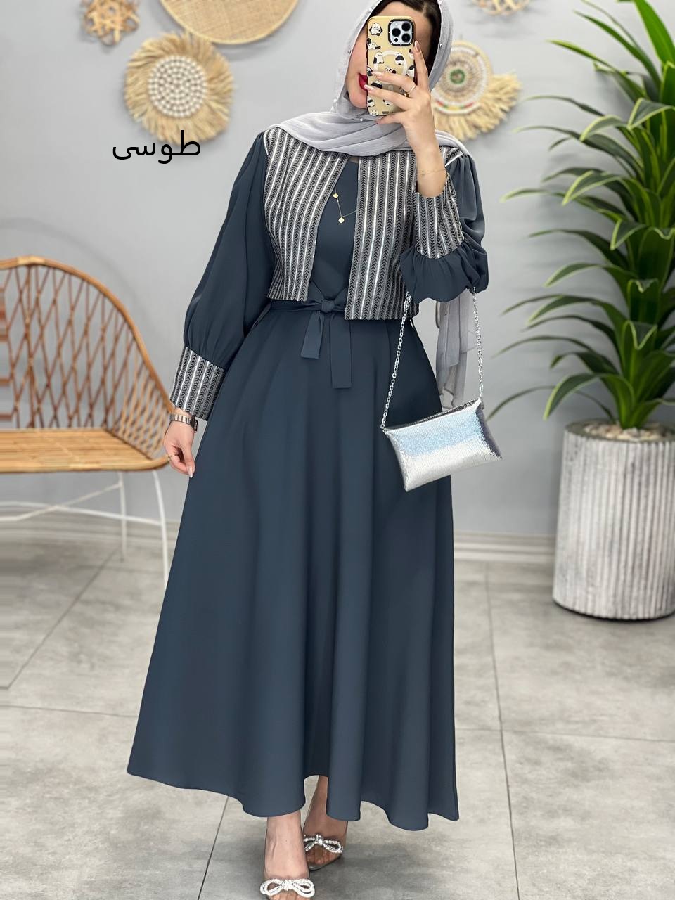 1354- پیراهن بلند شیدا