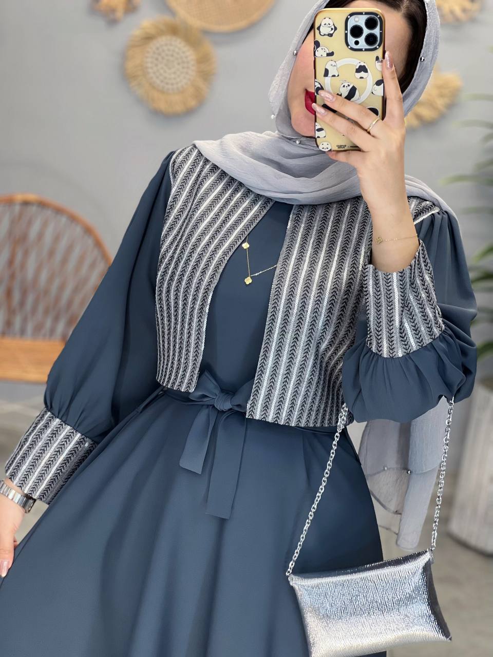 1354- پیراهن بلند شیدا