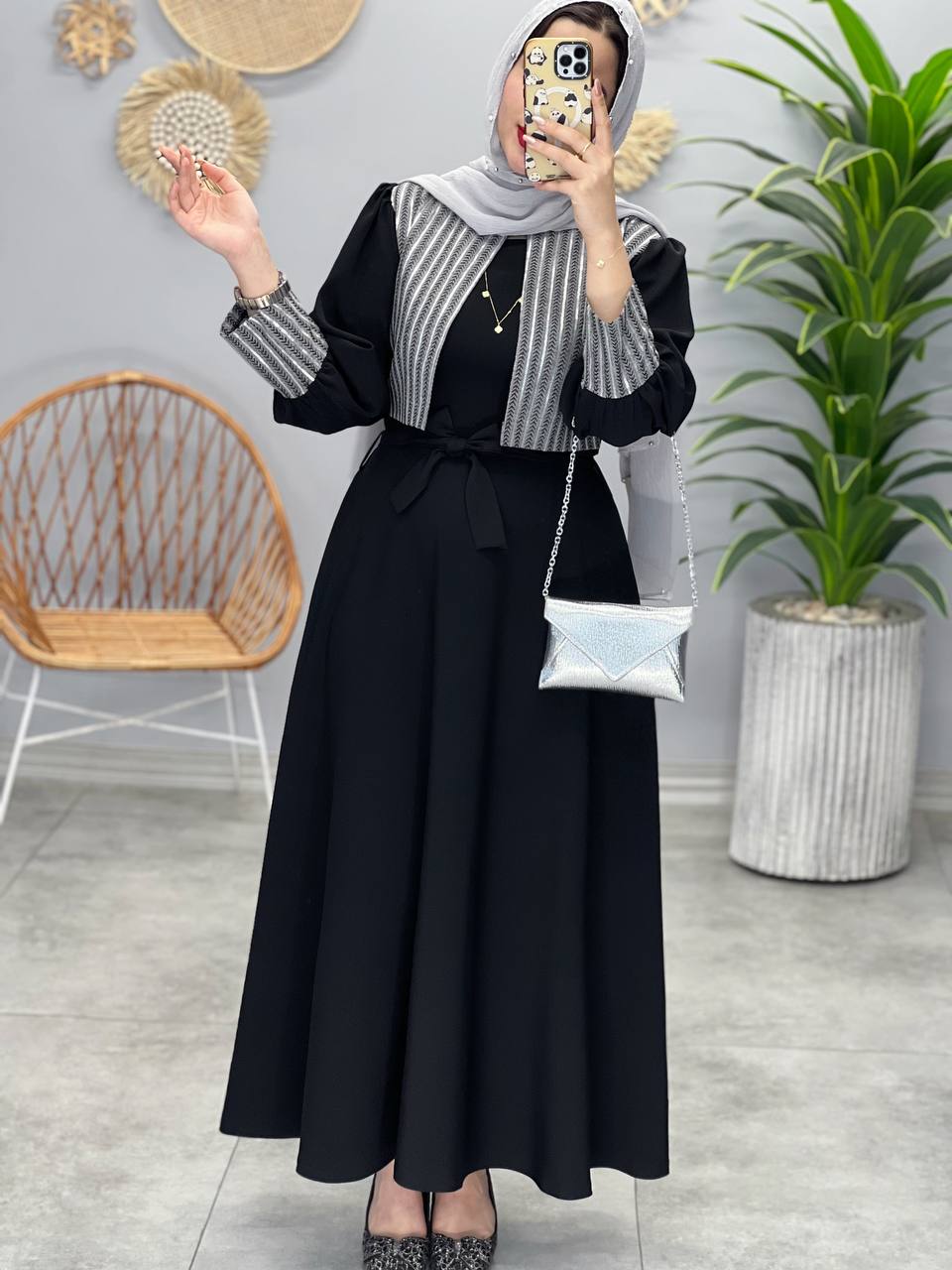 1354- پیراهن بلند شیدا