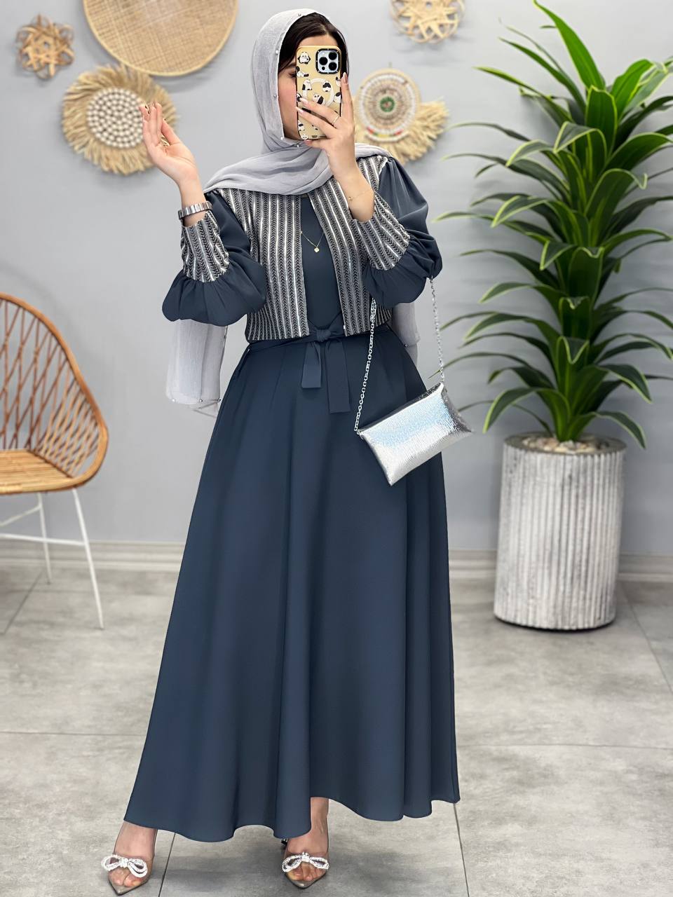 1354- پیراهن بلند شیدا