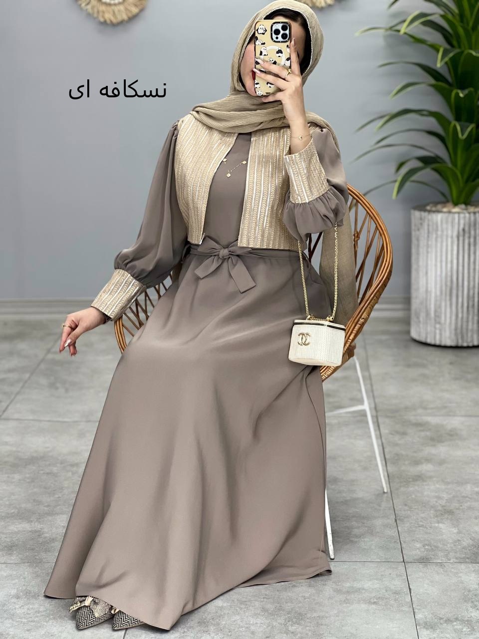 1354- پیراهن بلند شیدا