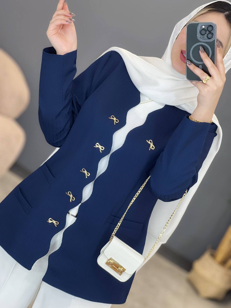 1290- کت مزونی پاپیون